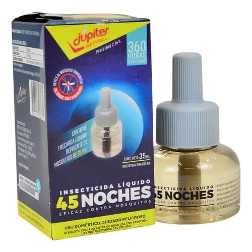 Júpiter 45 noches repuesto insecticida líquido