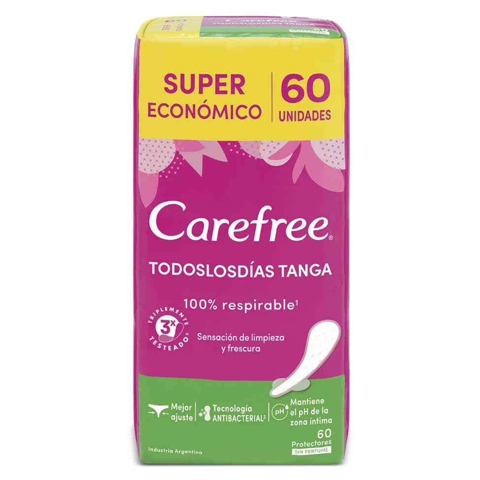 Carefree protectores tanga respirable x60