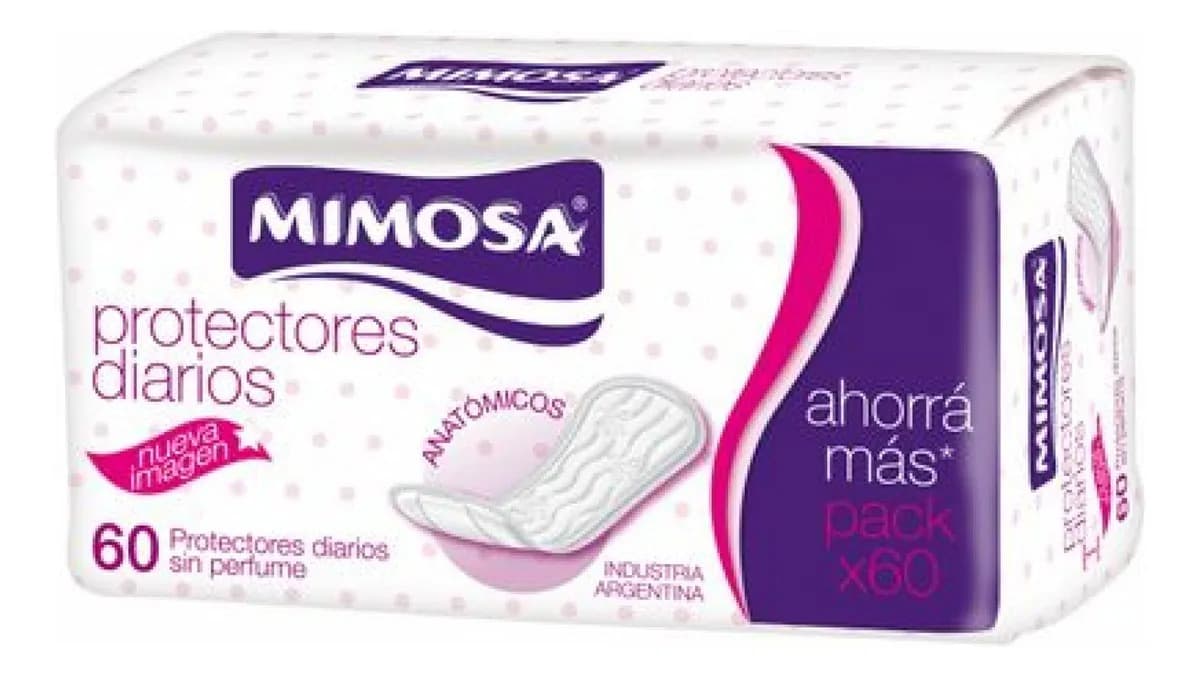 Mimosa protector diario sin perfume x60