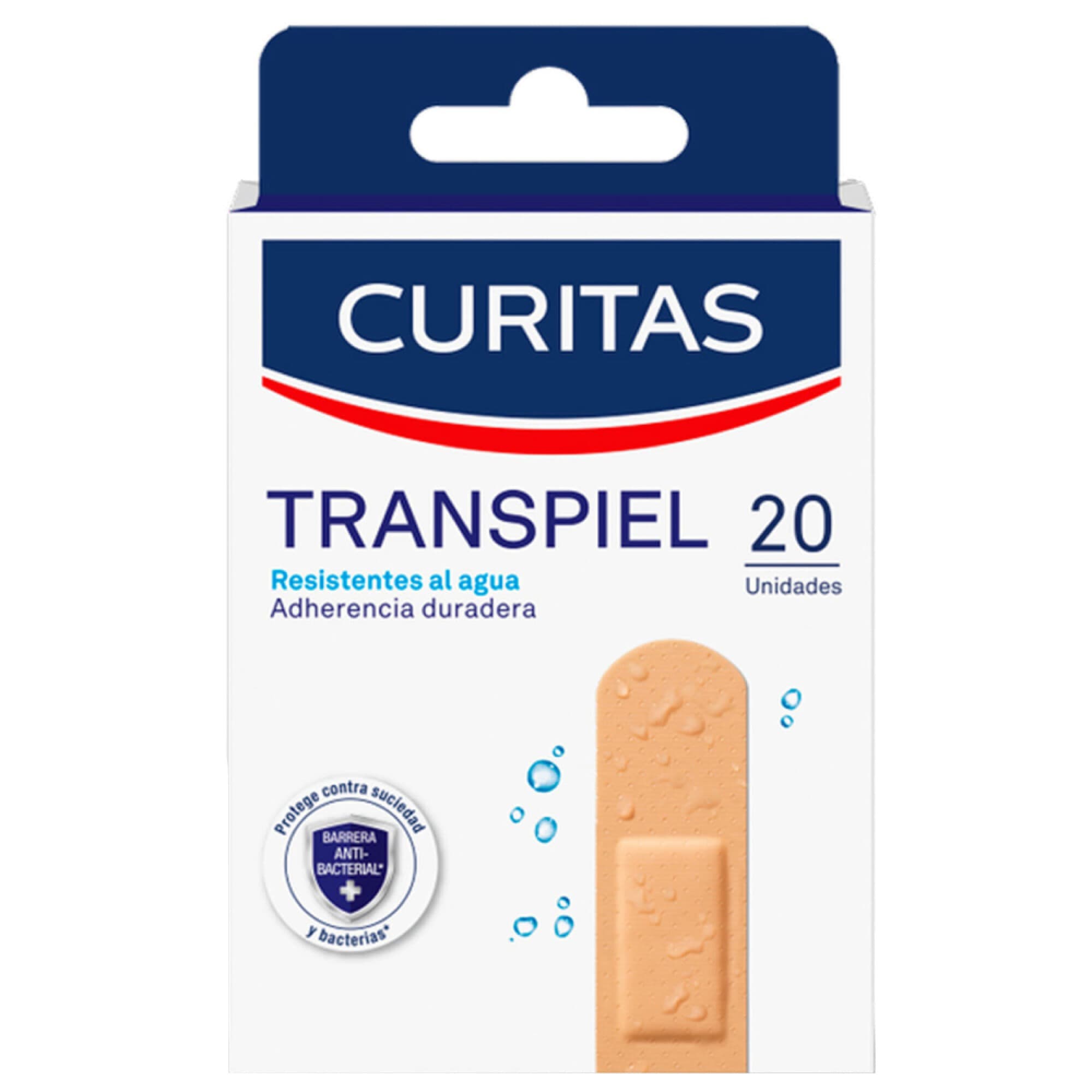 Curitas Transpiel resistente al agua-venditas 20un