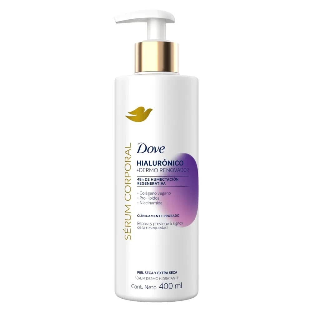 Dove Hialurónico+Dermo Renovador-Sérum corporal 400ml