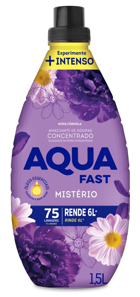 Aqua Fast suavizante ropa concent. Mistério 1.5lt