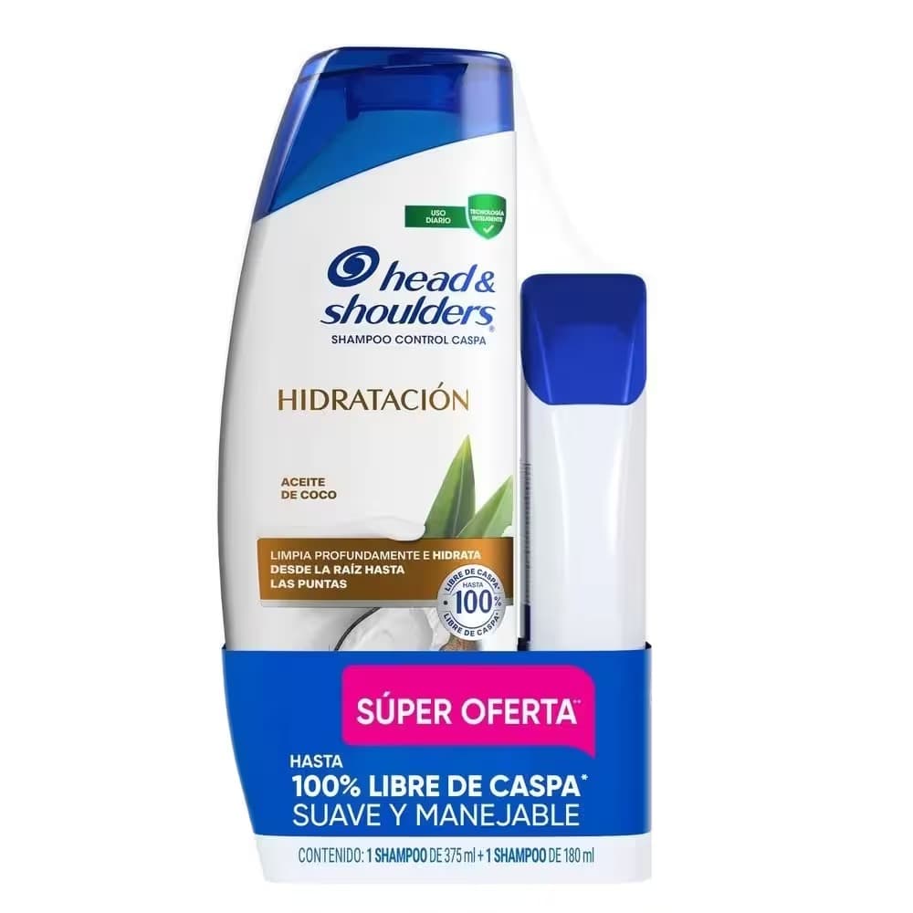 Head & Shoulders Sh Hidratación 375+180ml