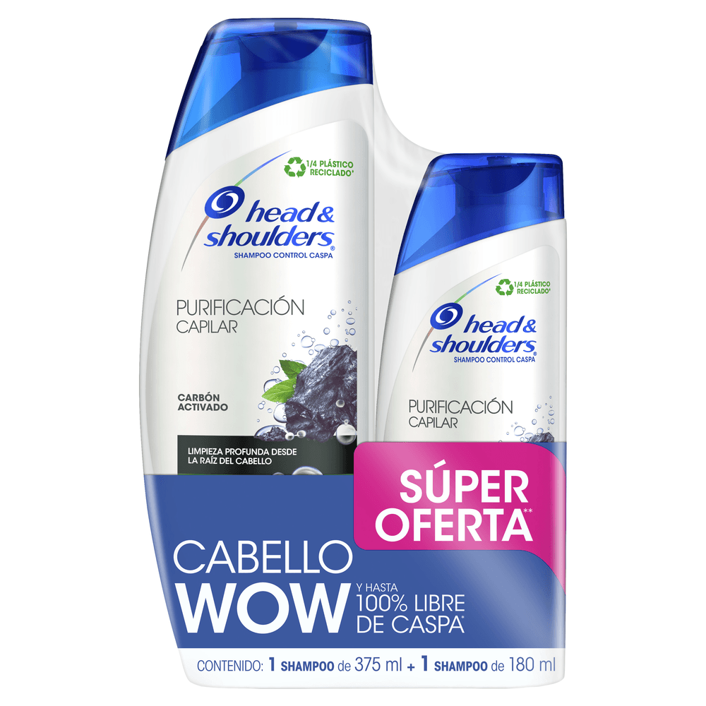 Head & Shoulders Sh Purificación Capilar 375+180ml