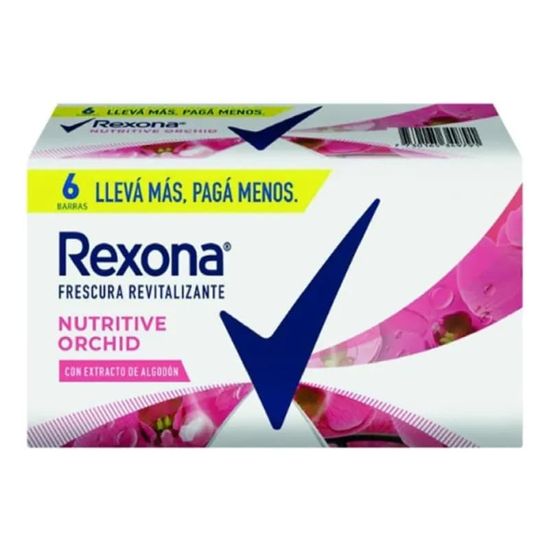 Rexona Nutritive Orchid jabón tocador 120gx6