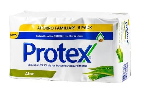 Protex Aloe jabón tocador 125gx6