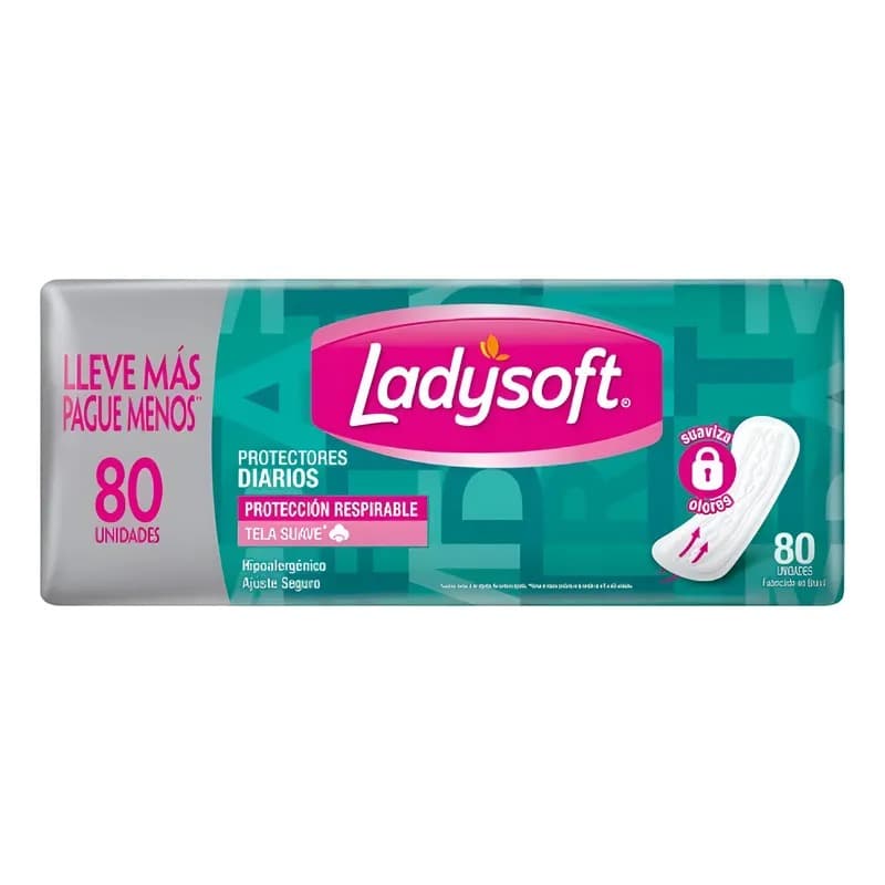 Ladysoft protectores diarios x80