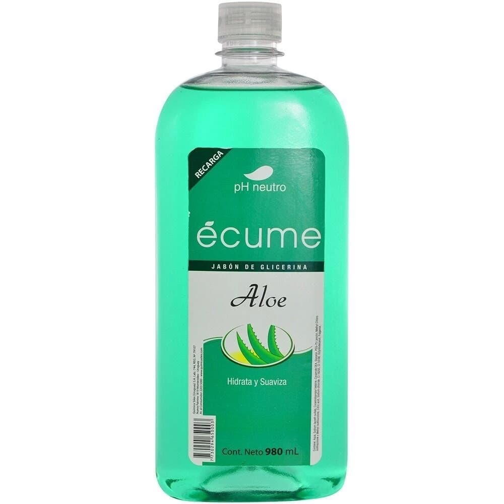 Écume jabón glicerina Aloe 980ml