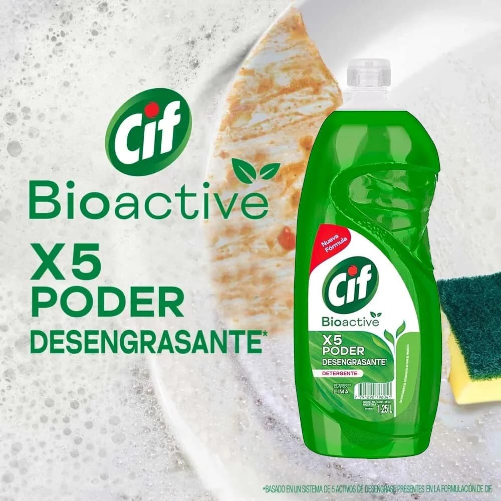 Cif Bioactive lima 1.25L detergente