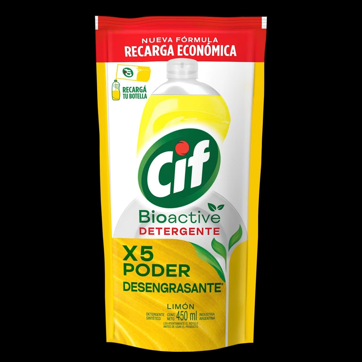 Cif Bioactive detergente amarillo doypack 450ml