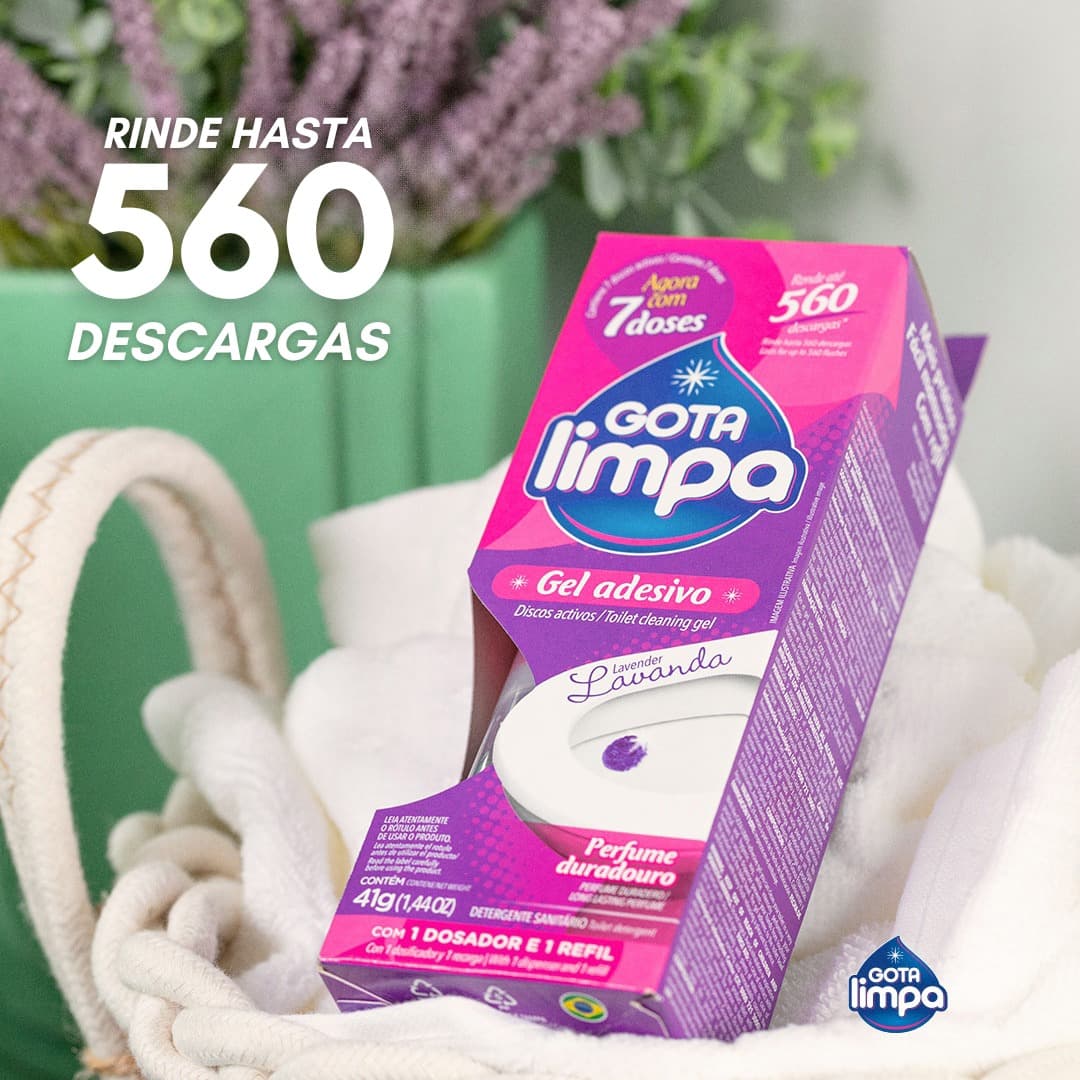 Gota Limpa gel para inodoro Lavanda