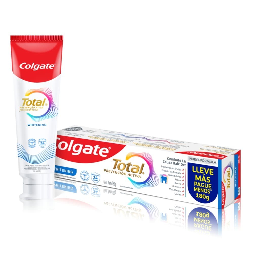 Colgate Total Prevención Activa Whitening pasta dental 180g