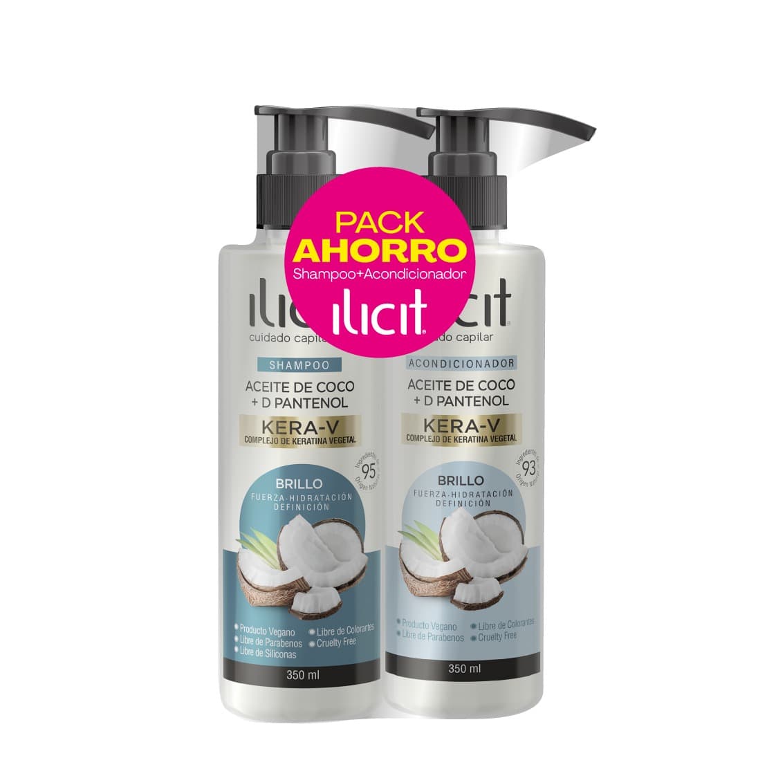 Ilicit Ac. De coco+D Pantenol-sh+aco pack 350ml