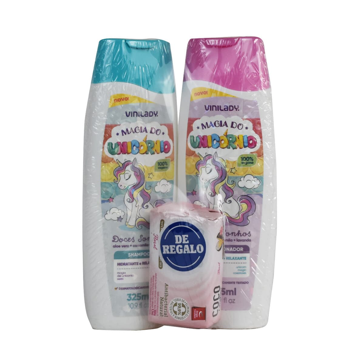 Vinilady Kids Unicornio pack Shampoo+Acondicionador+Jabón