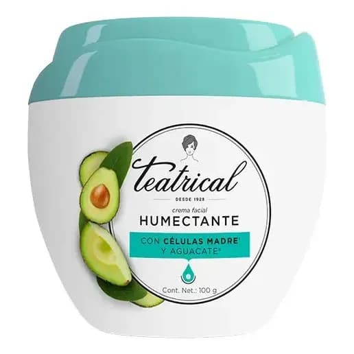Teatrical crema facial Humectante con células madre y aguacate 100g