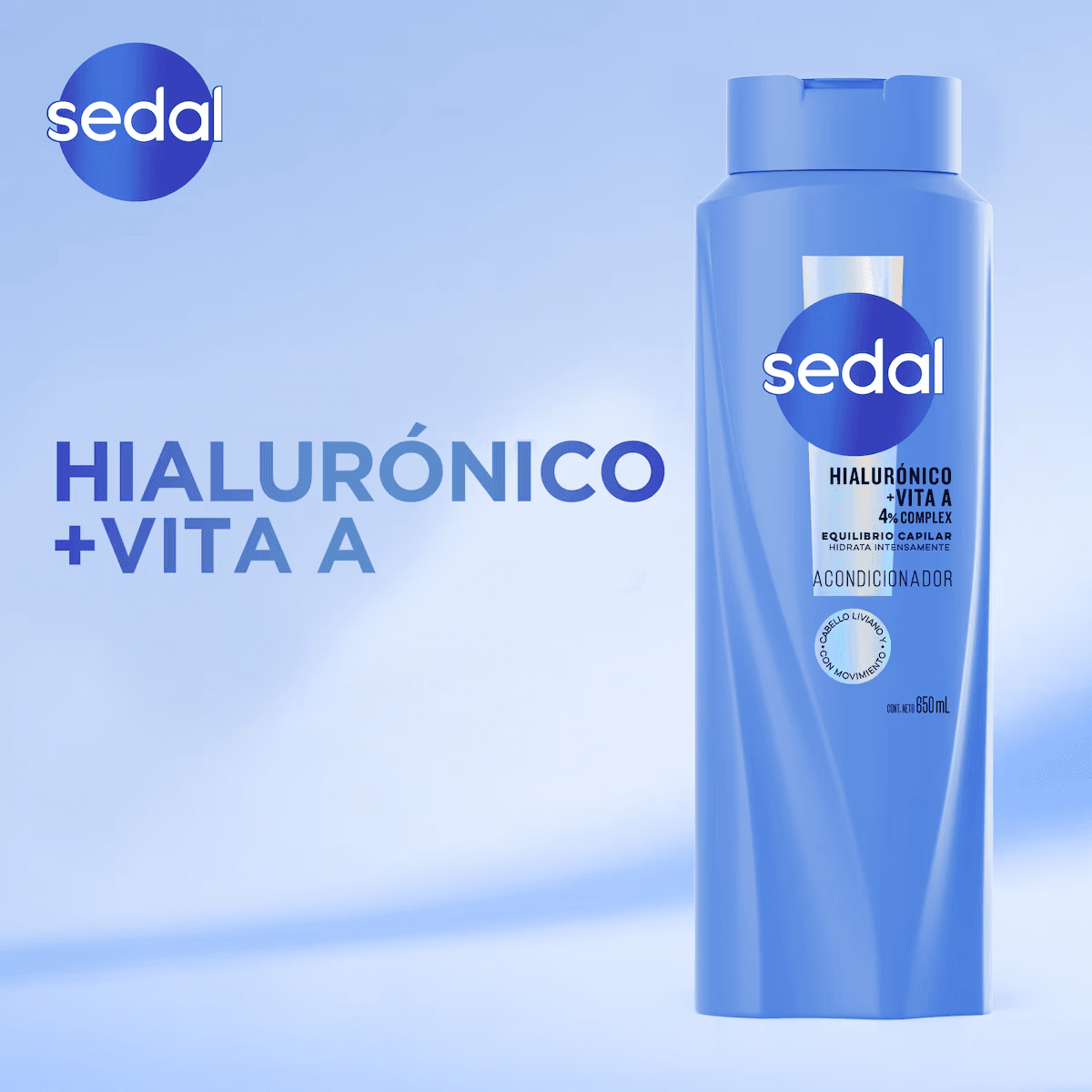 Sedal Acondicionador Hialurónico +Vita A 650ml