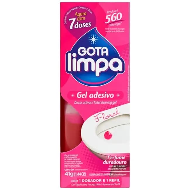 Gota Limpa gel para inodoro Floral