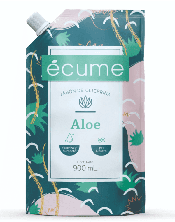 Écume jabón glicerina Áloe repuesto 900ml