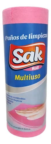Sak Roll-Paños de limpieza reutilizables x20