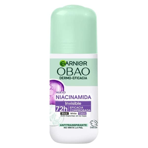 Obao Antitranspirante 72h Niacinamida Invisible 65g