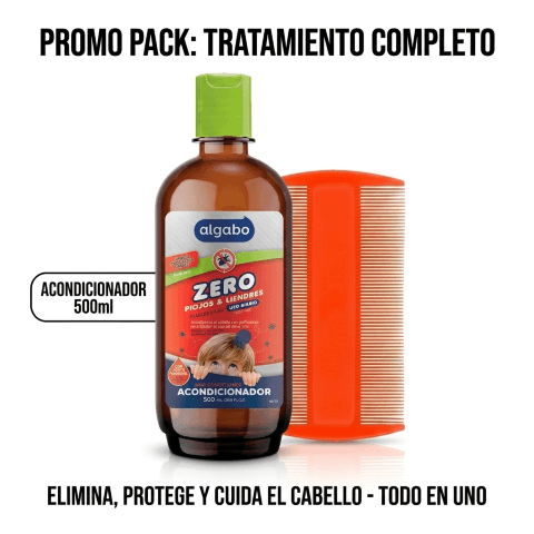 Algabo ZERO piojos & liendres Acondicionador con peine de regalo
