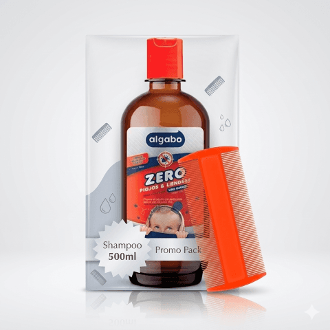 Algabo ZERO piojos & liendres Shampoo con peine de regalo