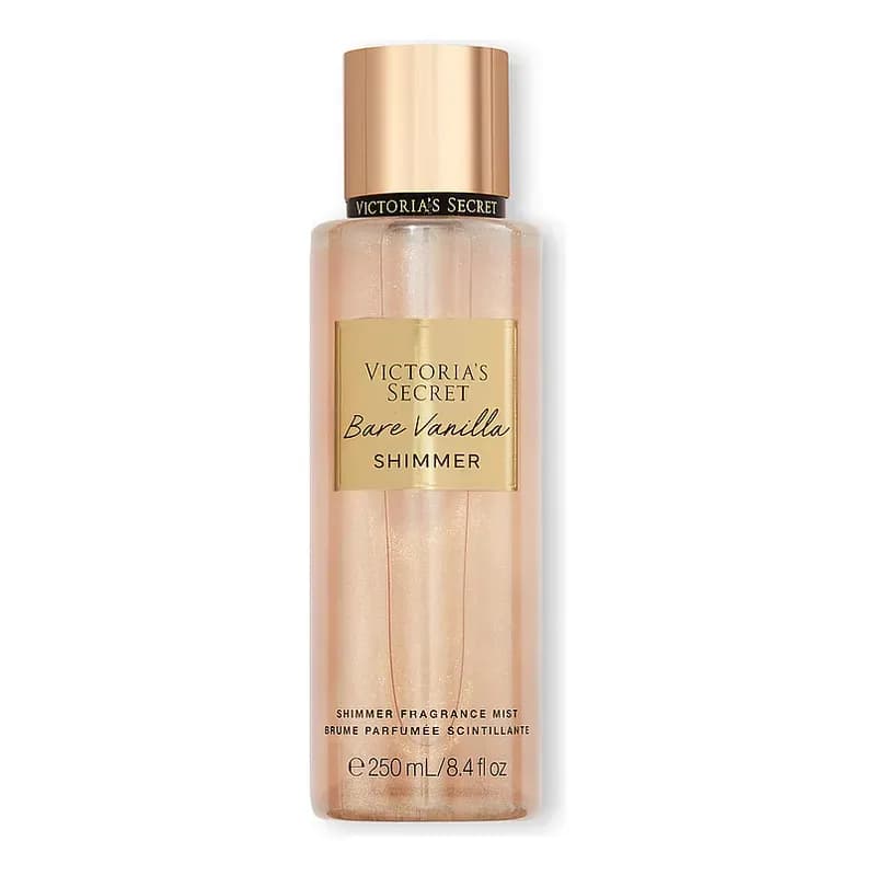Victoria's Secret-Bare Vanilla SHIMMER Fragrance Mist CON BRILLO