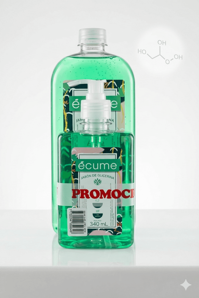 Écume jabón glicerina Pack Aloe 980ml+340ml