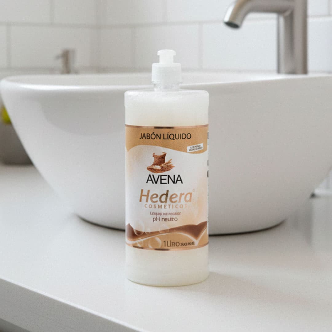 Hedera jabón líquido para manos Avena 1 litro