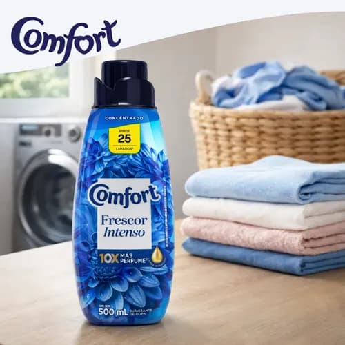 Comfort Frescor Intenso suavizante concentrado 500ml, rinde 2.3L