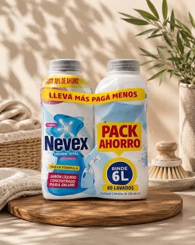 Nevex jabón para diluir pack ahorro x2 rinde 6lt