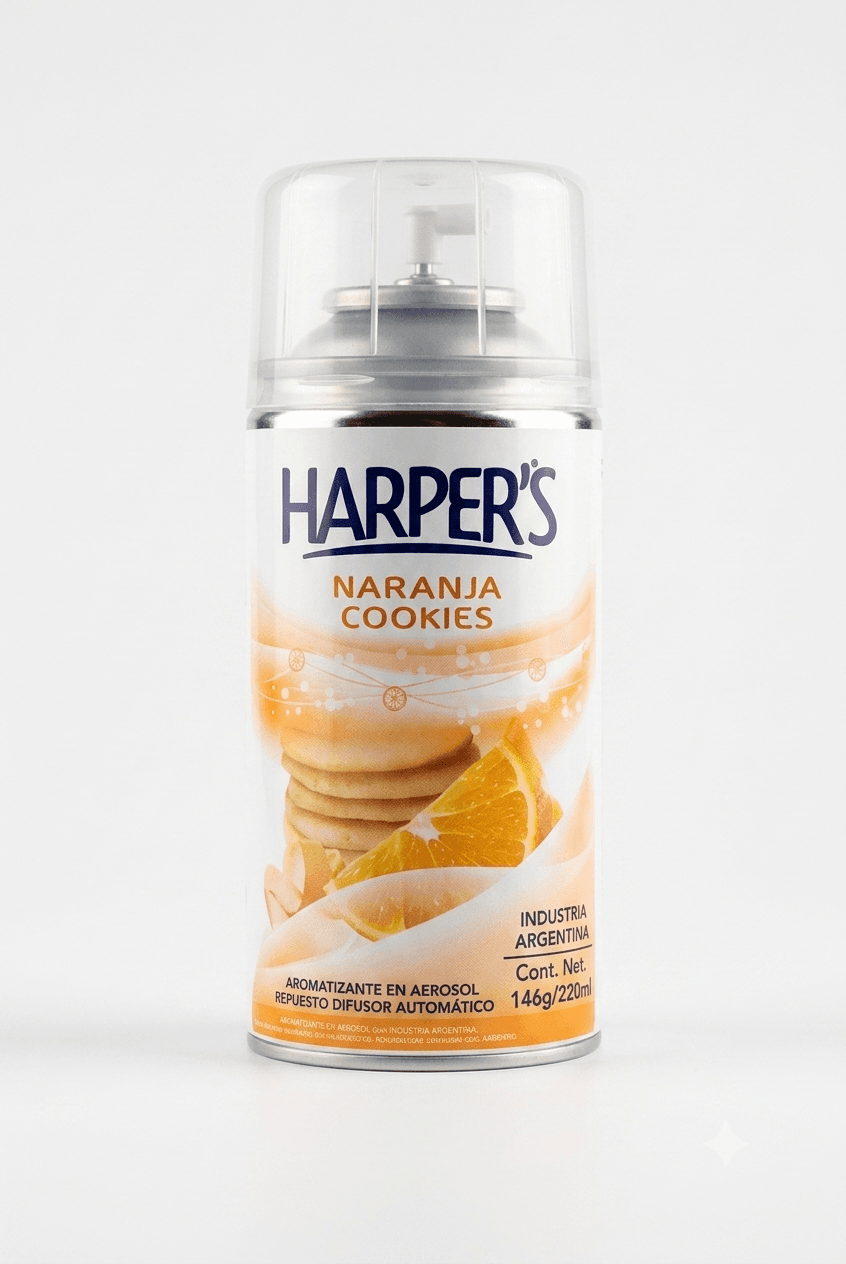 Harper's aerosol repuesto difusor automatico Naranja/Cookies