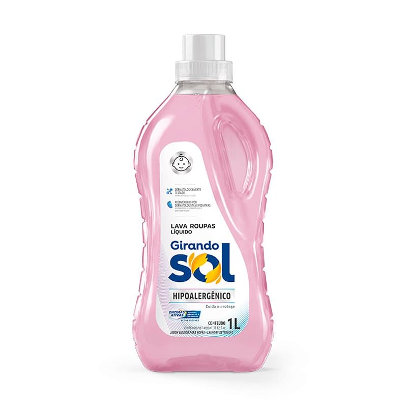 Girando Sol Jabón para Ropa HIPOALERGÉNICO 1L