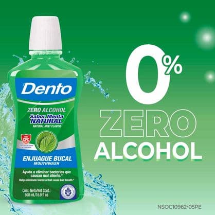 Dento enjuague bucal MENTA NATURAL 500ml