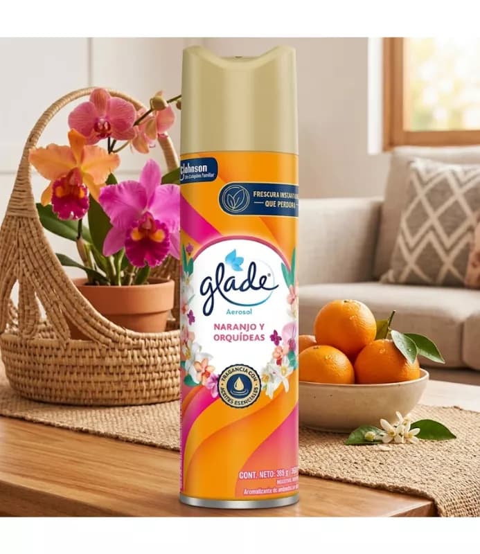Glade Aerosol NARANJO Y ORQUIDEAS 360cm3