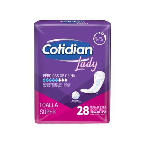 Cotidian Lady 28 toallas para incontinencia leve