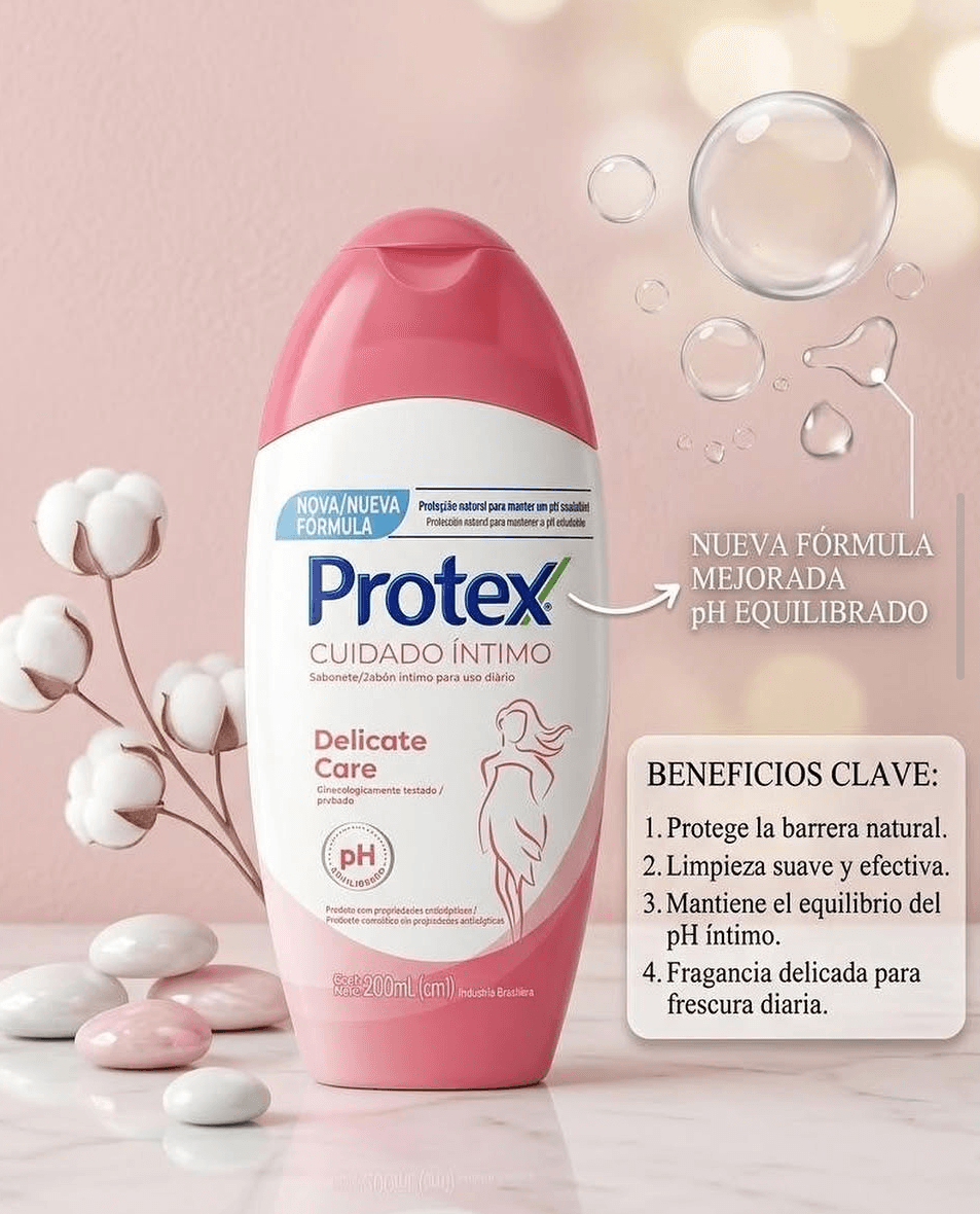 Protex Cuidado Íntimo Delicate Care - Jabón íntimo para uso diario