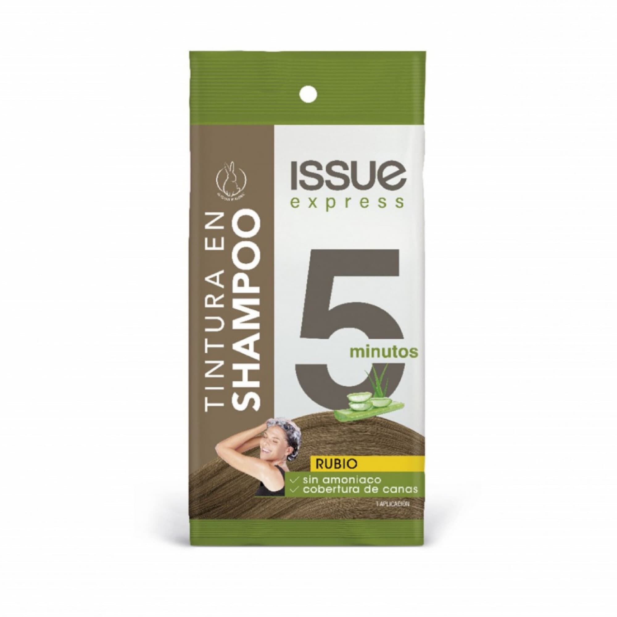 Issue express, tintura en shampoo PERMANENTE 5 MINUTOS - RUBIO