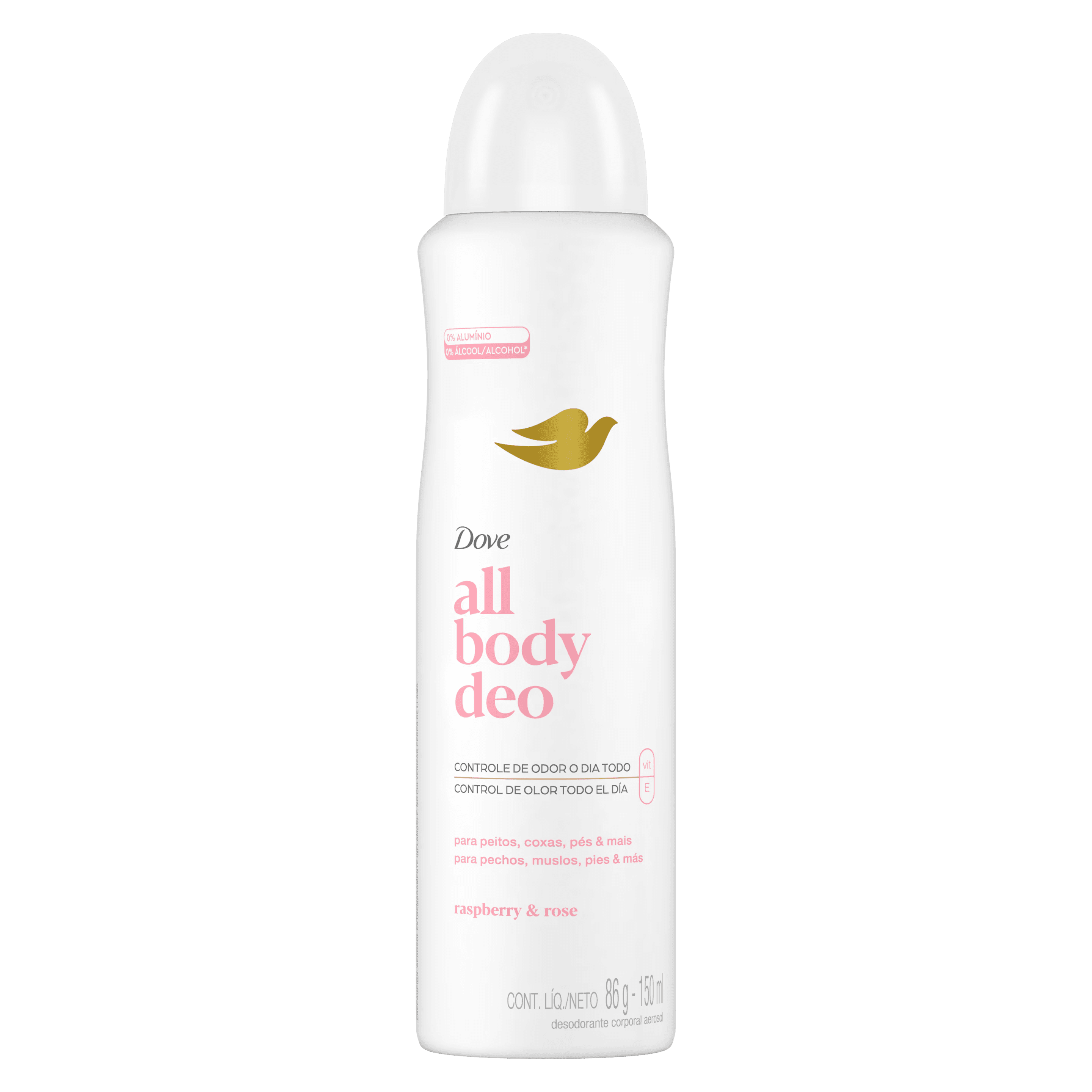 Dove all body deo raspberry & rose desodorante corporal en aerosol