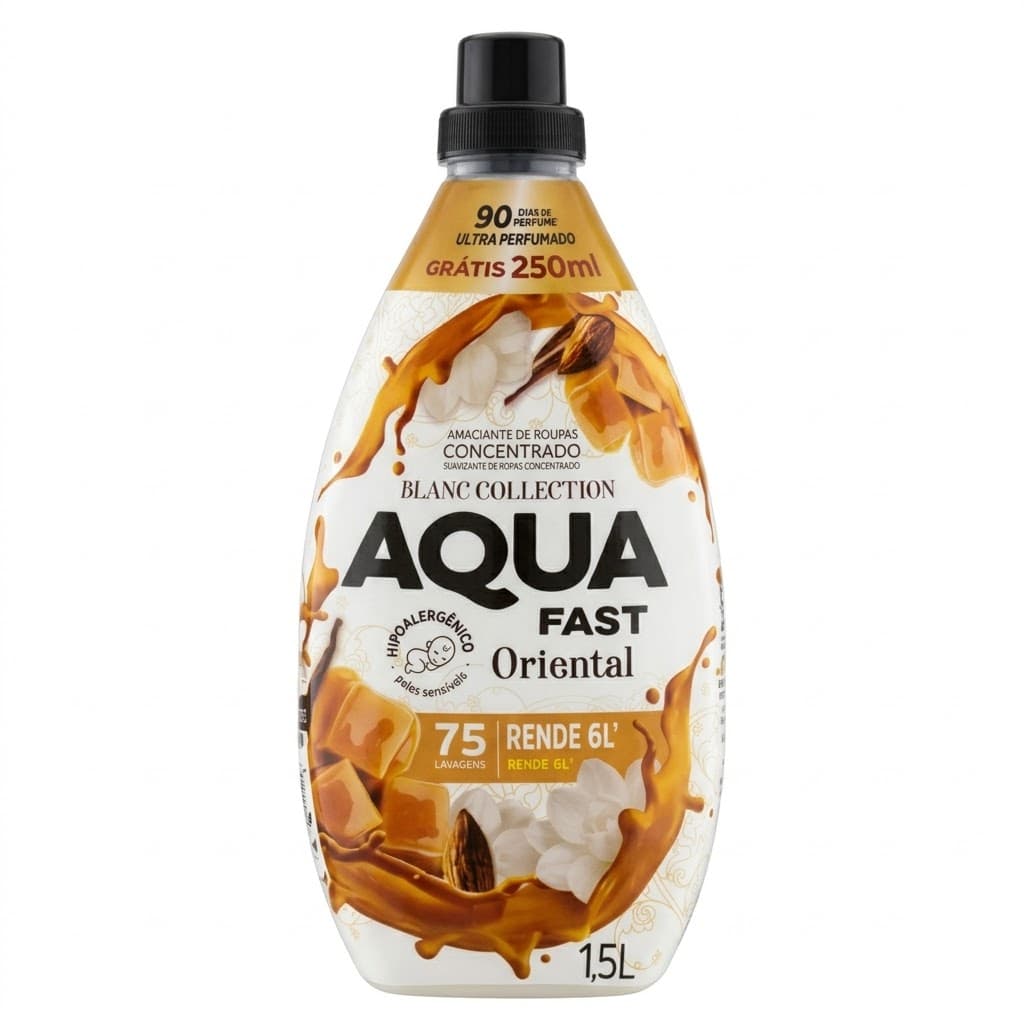 Aqua Fast Oriental, suavizante para ropa concentrado 1.5L
